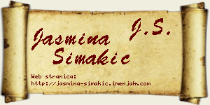 Jasmina Simakić vizit kartica